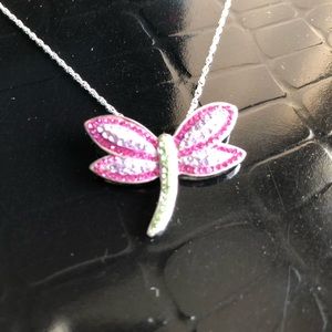 Kaleidoscope dragonfly necklace